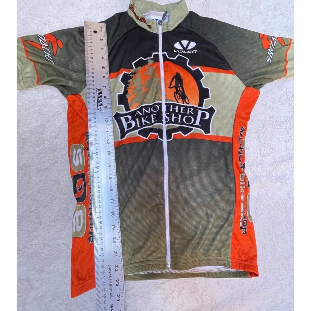 Voler Men Medium Race Raglan Zip Up Short Sleeve Another Bike Shop Cycling Shirt - Picture 6 of 10
